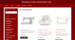 Desktop Screenshot of maquinasdecoseryrefacciones.com