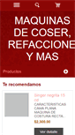 Mobile Screenshot of maquinasdecoseryrefacciones.com